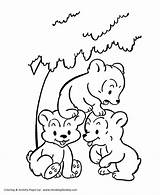 Bear Coloring Pages Wild Animals Playing Cub Kids Cubs Animal Color Popular Comments sketch template