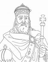 Coloring Charlemagne Ages Middle Pages History Colorluna Colouring Mystery Medieval Color sketch template