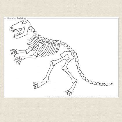 dinosaur skeleton colouring sheet cleverpatch dinosaur crafts kids
