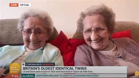 Britain’s Oldest Identical Twins Doris And Lil 95 Say ‘plenty Of Sex