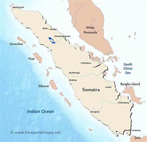 java  sumatra map indonesia facts people  points  interest