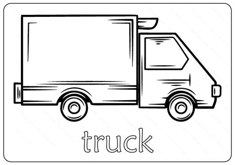 printable truck outline coloring page coloring pages solar system