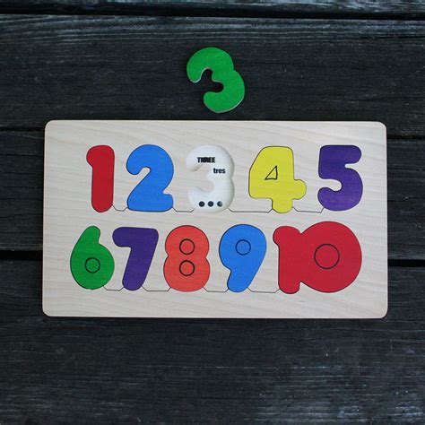wooden number puzzle  puzzle man