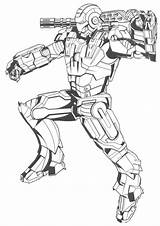 Man Iron Coloring Pages Weapons Ironman Fighting Kids Marvel Printable A4 Avengers Categories Coloringonly sketch template