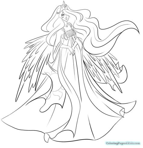 princess luna coloring pages png  file