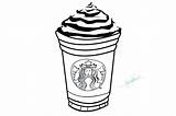 Starbucks Coloring Pages Frappuccino Drawing Coffee Clipartmag Template sketch template