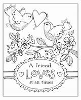 Coloring Pages Colouring Adult Friends Color Sheets Friend Valentine Printable Kids Forever Loves Bible Adults Times Book Scrapbook Print Sheet sketch template