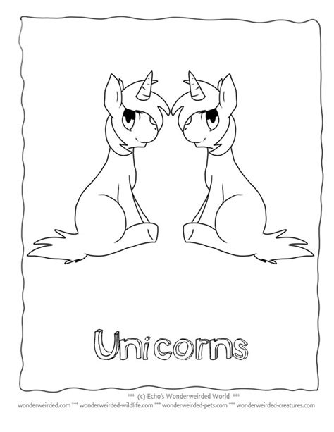 unicorn coloring page  kids   print  wwwwonderweirded