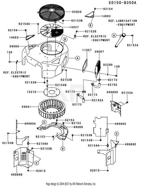 kawasaki fxv   stroke engine fxv parts diagram  cooling equipment