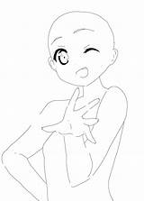 Base Anime Drawing Girl Body Poses Drawings Face Reference Deviantart Group Dibujos Google sketch template