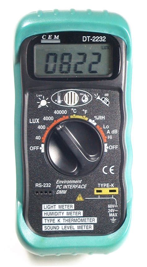 cem dt  digital thermometer light humidity sound meter    sound meters