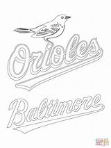 Coloring Baltimore Orioles Designlooter sketch template