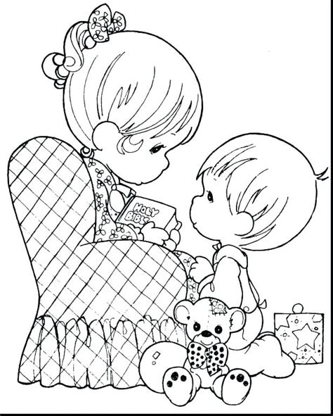 mom coloring page images