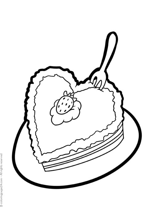 cakes pastries  coloring pages