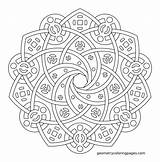 Mandala Kaleidoscope Geometrie sketch template