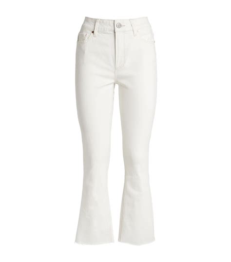 paige white colette flared jeans harrods uk