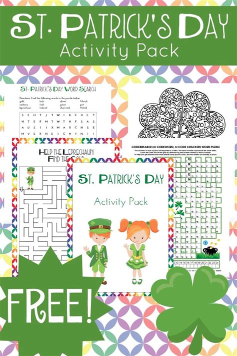 st patrick day printable activities st patrick day activities