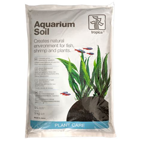 tropica aquarium soil grain size  mm freshwater plant substrate fish