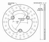 Rotor Steel Drilled Wilwood Rotors Dimension Diagram Circle sketch template