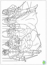 Coloring Barbie Musketeers Dinokids Three Pages Close Print sketch template