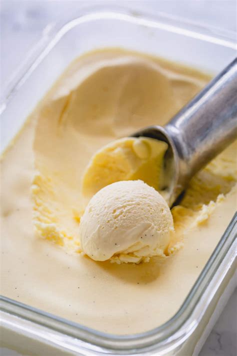 homemade vanilla ice cream sweet savory