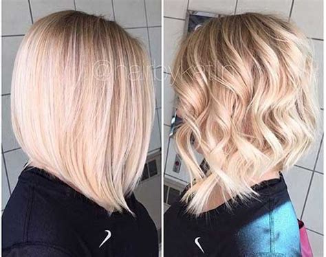 Pictures Of Angled Bob Haircuts That Are Shorter In The