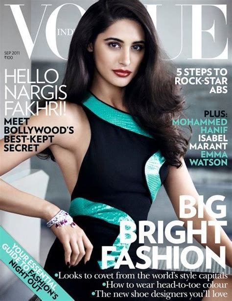 cover of vogue india with nargis fakhri september 2011 id 14399