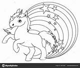 Eenhoorn Kleurplaten Unicorno Unicornio Stampare Regenboog Schattige Arcobaleno Arcoiris Arco Regenbogen Unicorns Piccolo Unicorni Kleine Rainbows St3 Sterren Einhorn Carino sketch template