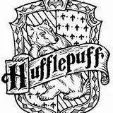Hufflepuff Harry sketch template