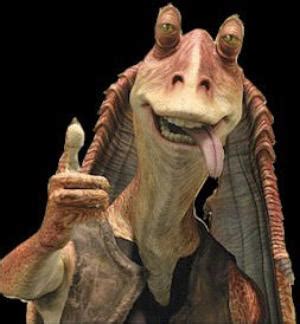 star wars fans witness  death  jar jar binks giant