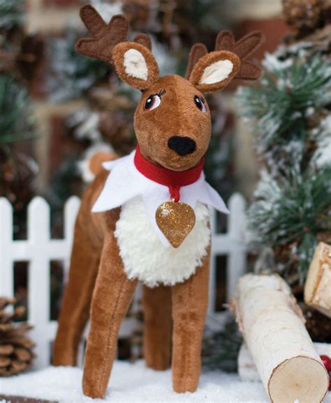 closeout elf   shelf plush reindeer  storybook set sold