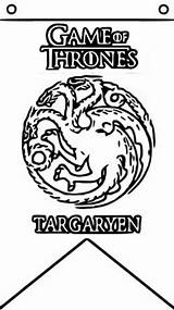 Thrones Coloriage Gameofthrones Targaryen Coloriages Enregistrée sketch template
