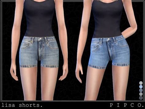 sims resource lisa shorts  pipco sims  downloads