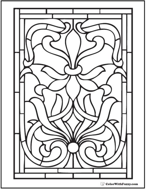 printable stained glass coloring pages  getcoloringscom