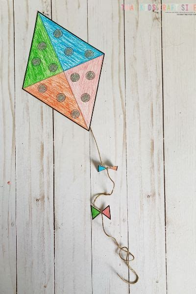 kite craft  preschool  printable template  kids craft