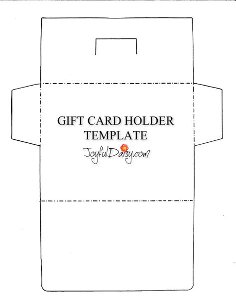 printable gift card holder template printable templates
