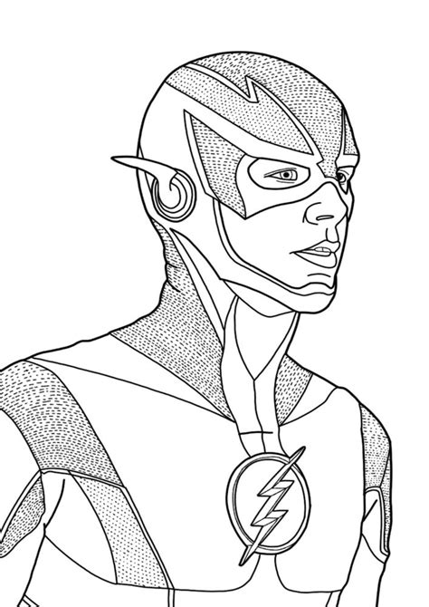 easy  print flash coloring pages tulamama