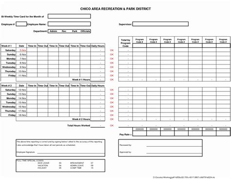 comp time tracking spreadsheet intended  weekly timesheet template