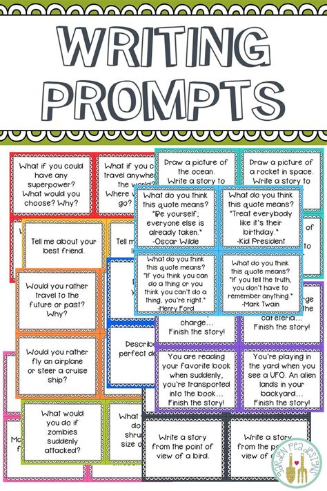 warm  prompts elementary writing prompts writing prompts fun