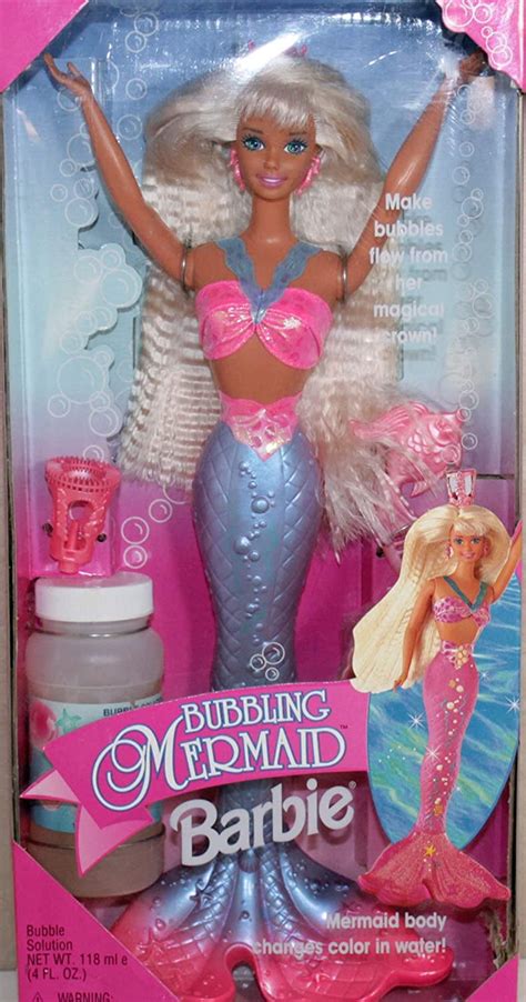bubbling mermaid barbie mermaid body  color  water mattel