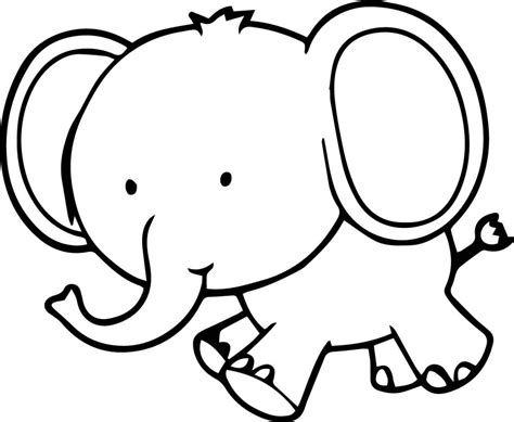 cute elephant drawing    clipartmag