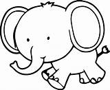 Elephant Drawing Cute Coloring Clipartmag sketch template