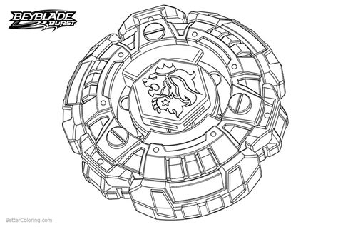 beyblade burst coloring pages  lion  printable coloring pages