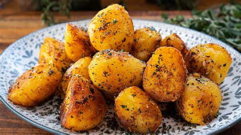 greek roasted lemon  garlic potatoes easy meals  video recipes