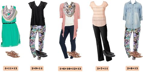 Kohls Spring Capsule Wardrobe With Mix And Match Outfits