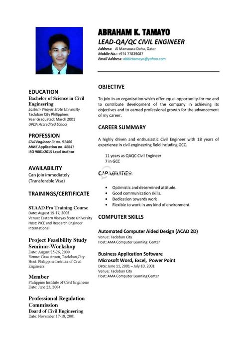 professional summary  civil engineer resume typical work