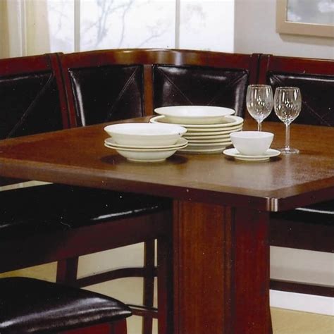 coaster casual counter height breakfast nook brown dining set ebay