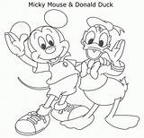 Mickey Mouse Coloring Outline Donald Duck Drawing Pages Kids Pony Little Drawings Getdrawings Library Clipart Collection Paintingvalley sketch template