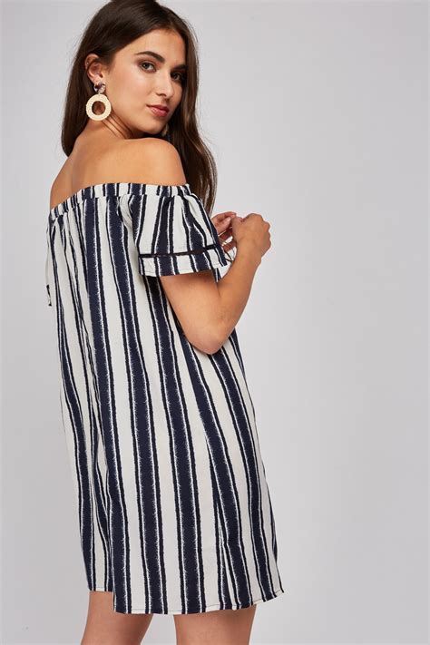 vertical stripe mini dress just 6