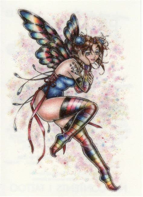 Fairy Glitter Sparkle Pixie Temporary Tattoo Sexy Pin Up